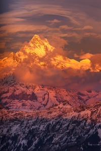 Schreckhorn in den Berner-Alpen