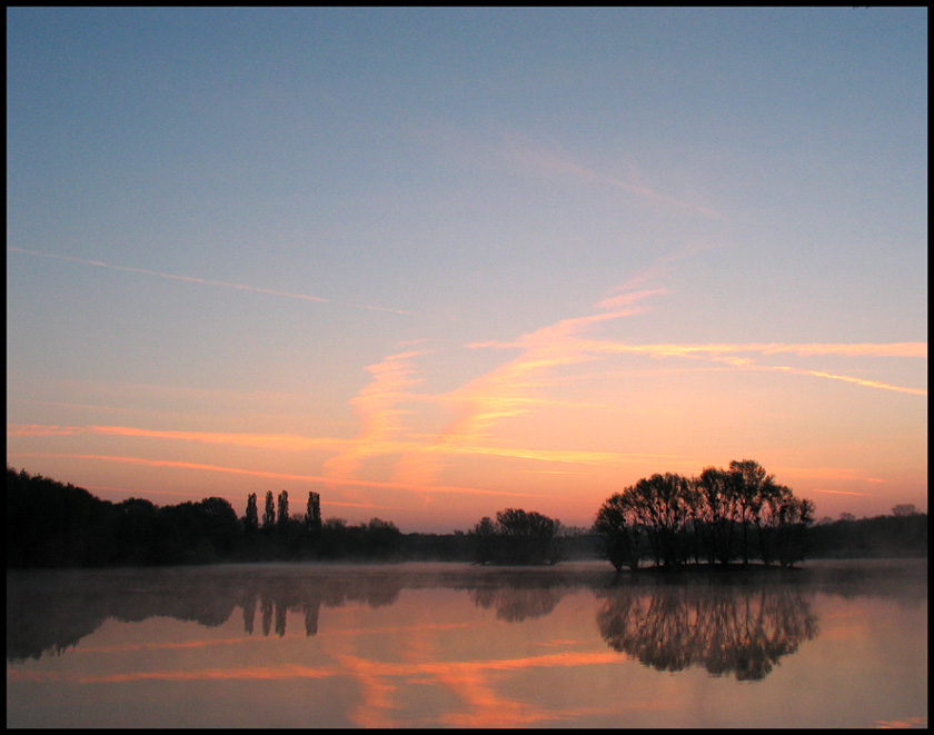 Morgendämmerung in der Siegaue