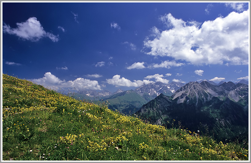 Blick vom Fellhorn, Bayern