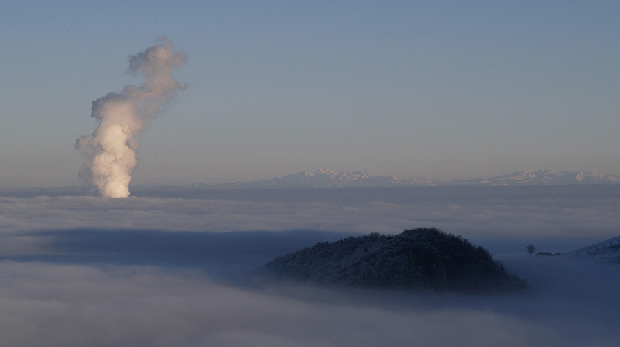 Nebelmeer mit Dampfventil  ND