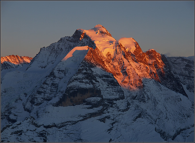 Jungfrau im Abendlicht