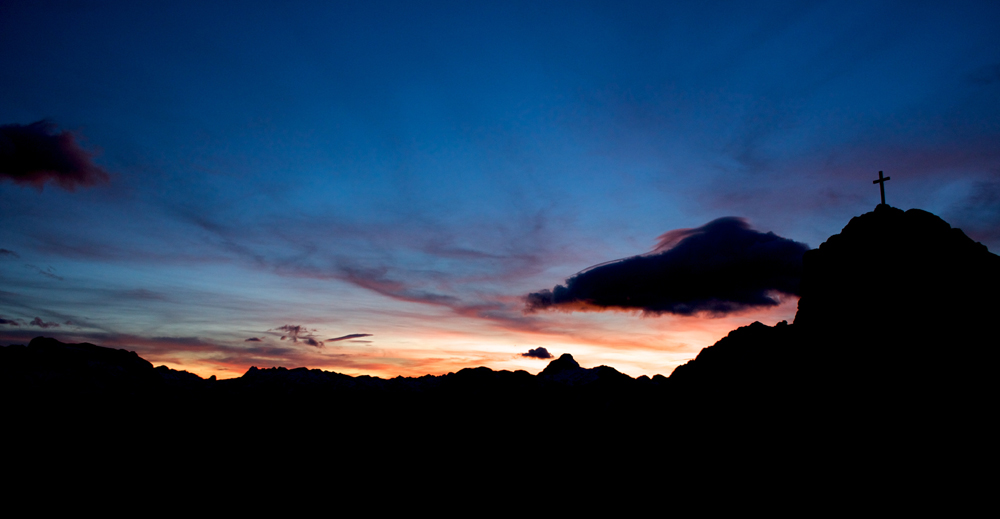 Abend in den Alpen