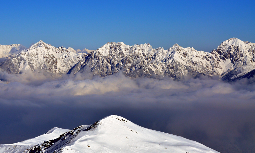 Letzte Winterspuren im Hochgebirge