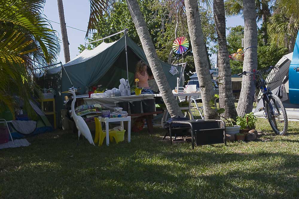 Campingplatz auf Insel Sanibel