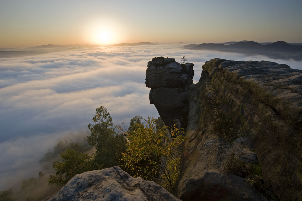 Nebelmeer am Lilienstein