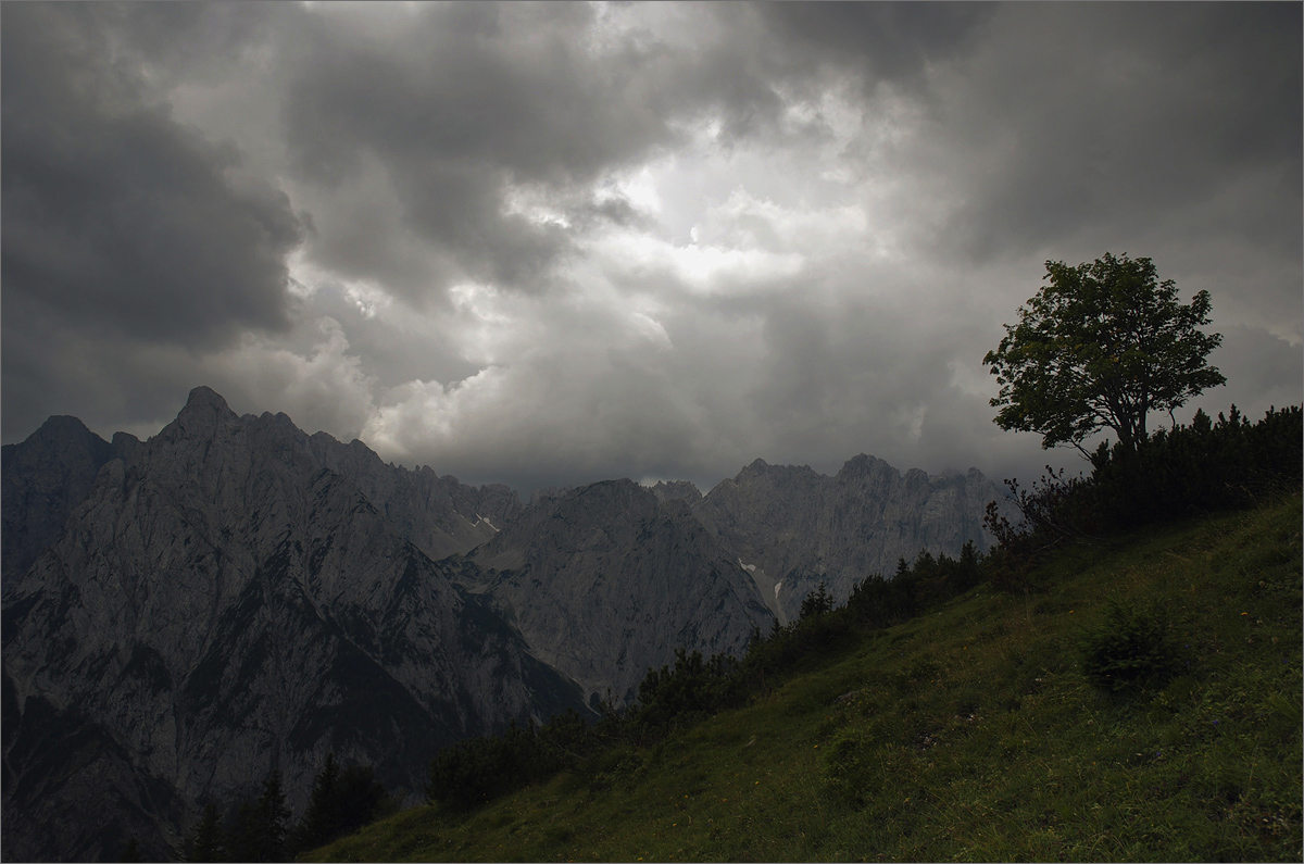 Wetterstimmung in den Bergen