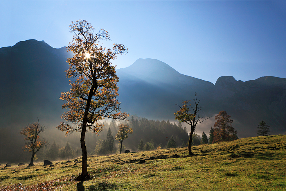 Morgenstimmung im grossen  Ahornboden..