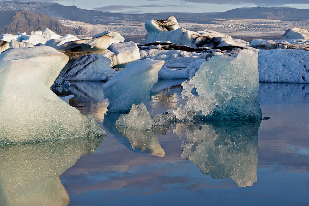 Jökulsárlón morgens um 5