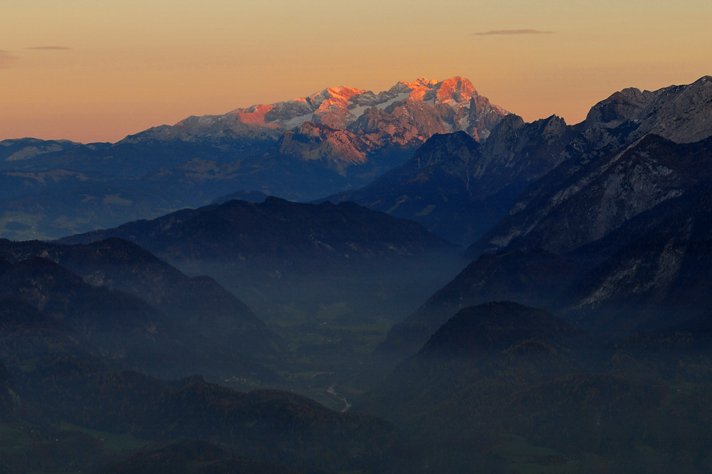 Blaue Stunde im Berchtesgadener Land