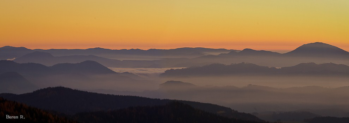 Gaberlblick in richtung Graz