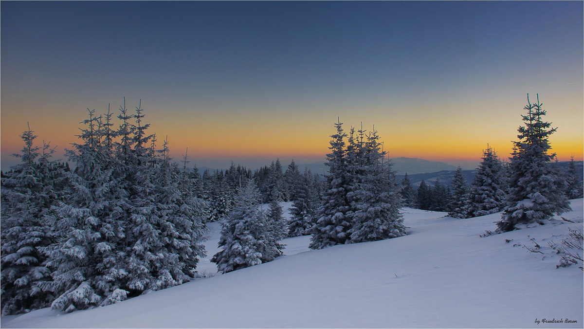 Sonnenuntergang am Gaberl