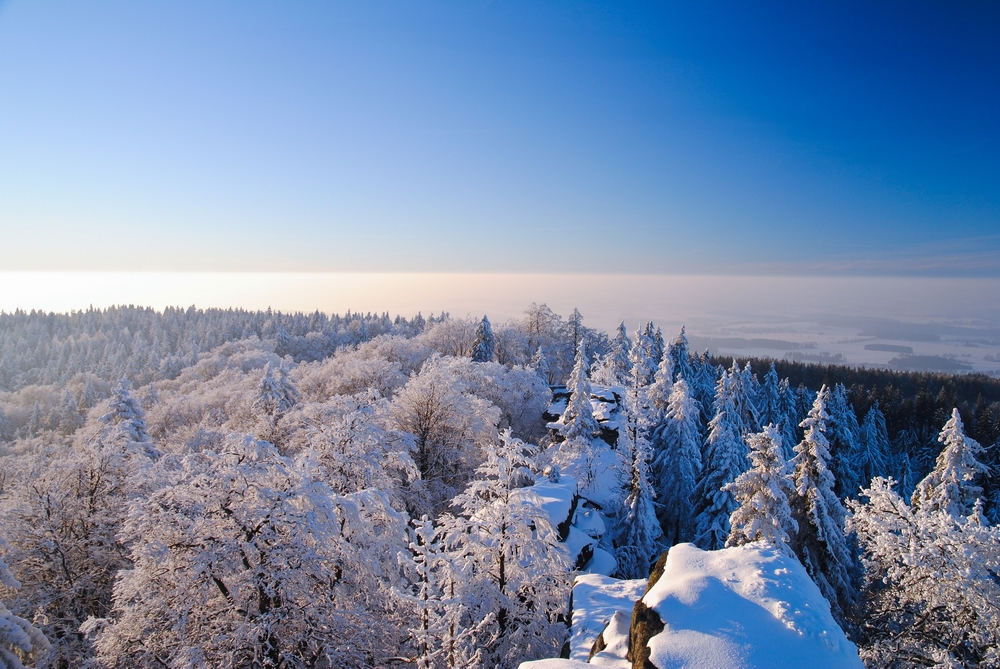 Blick vom Großen Waldstein (Fichtelgebirge)