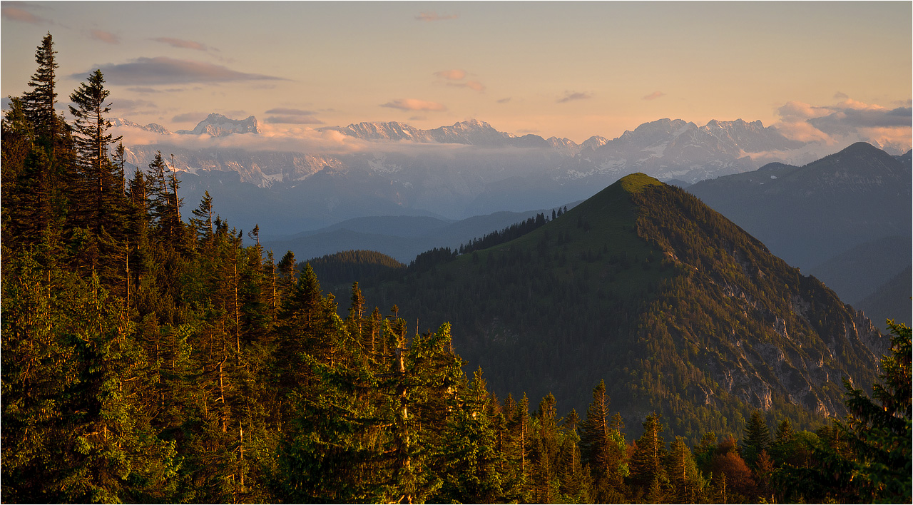 Abendlicht überm Wetterstein