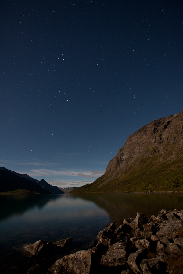 Besseggen bei Nacht