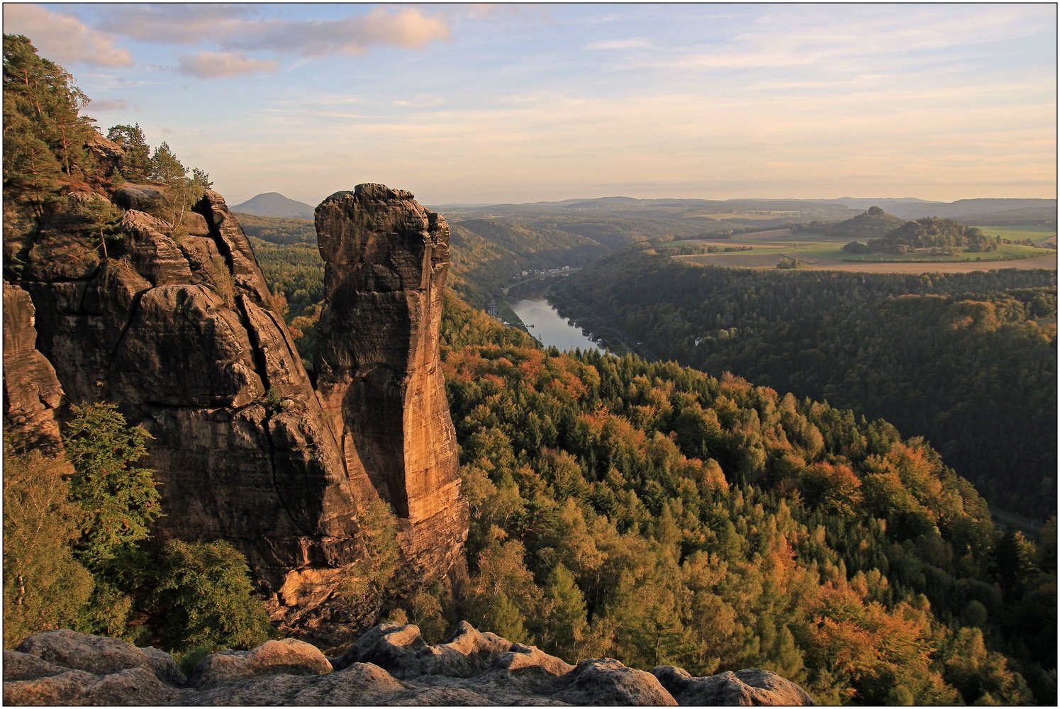 Herbstabend am Teufelsturm