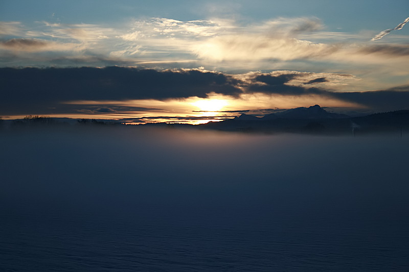 Nebelmeer im Alpenvorland