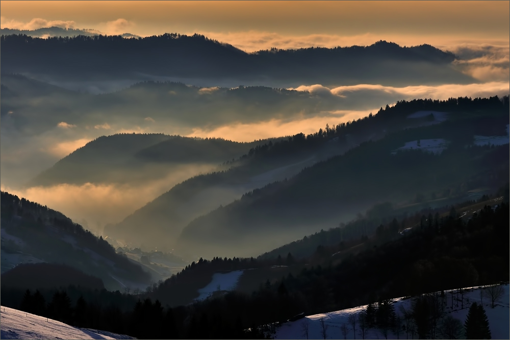 -Winterabend am Schauinsland -