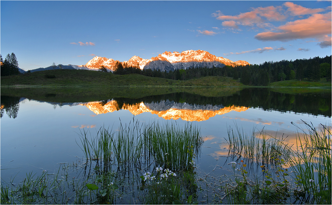 glühende Berge