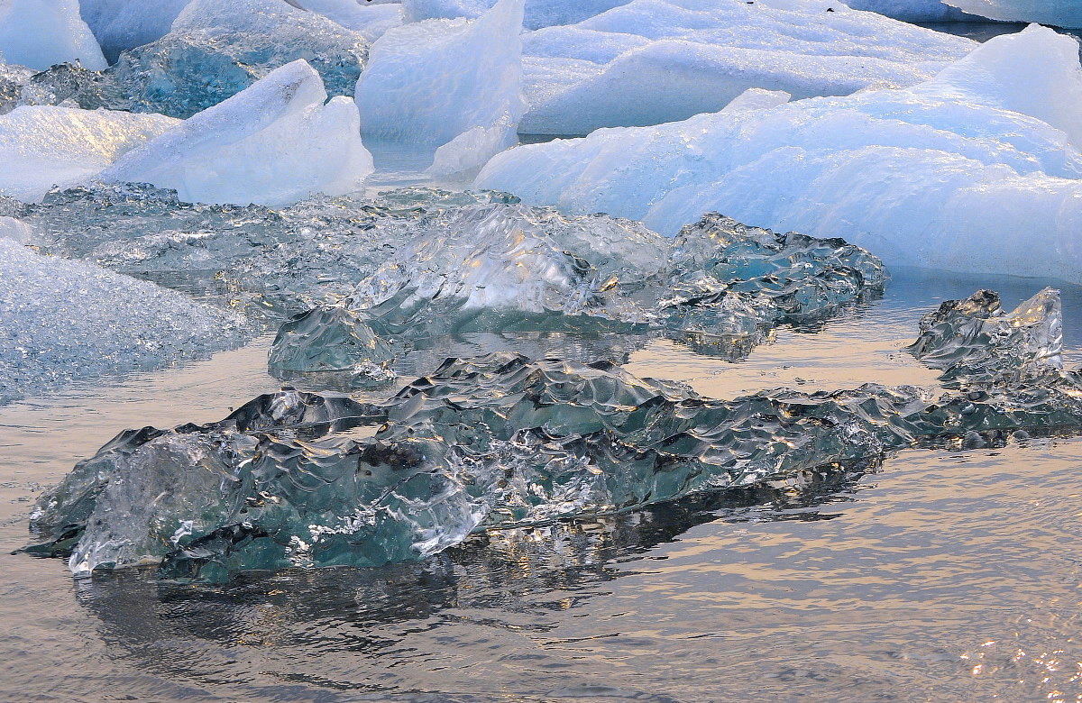 Gletscher-Eis