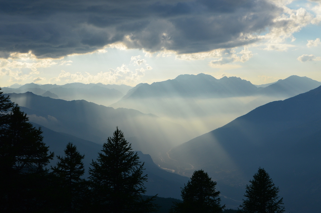 Abendstimmung in den Alpen