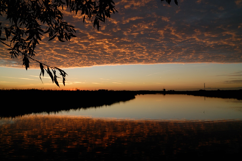 Sonnenuntergang in Nordholland