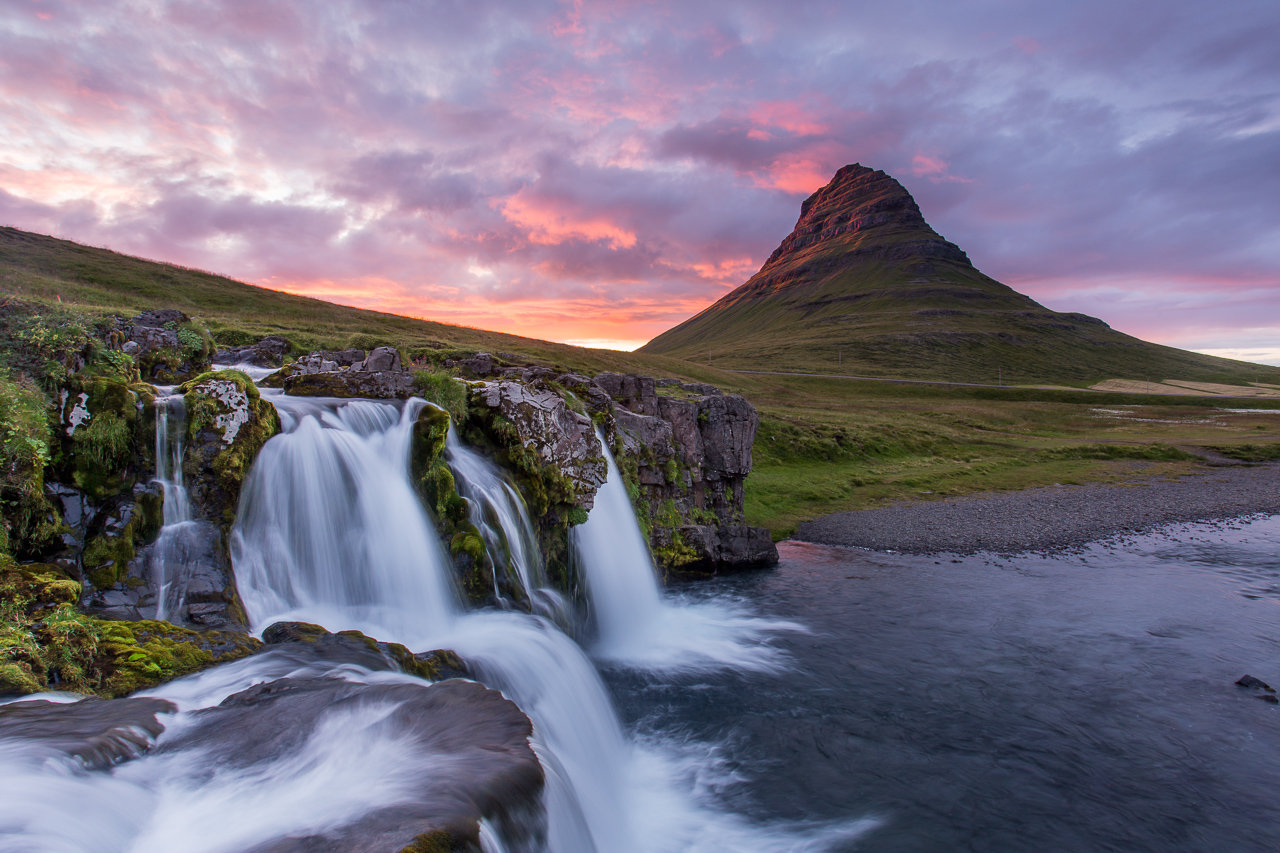 Sonnenuntergang in Island