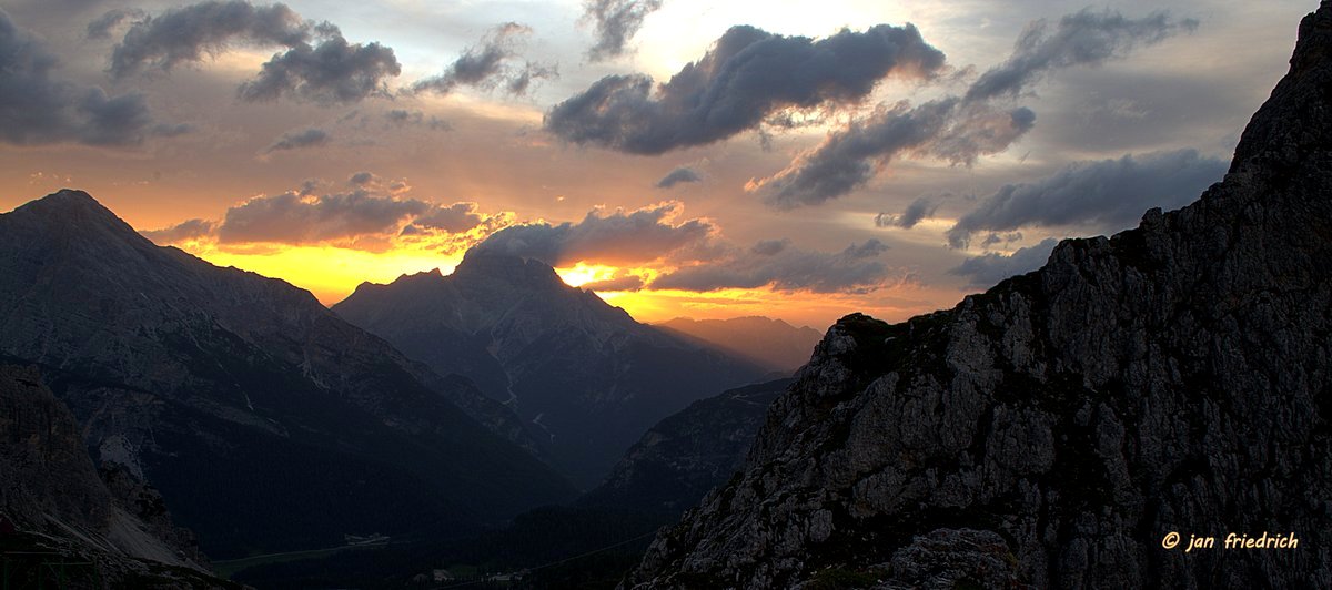 Sonnenuntergang an der Hohen Gaisl