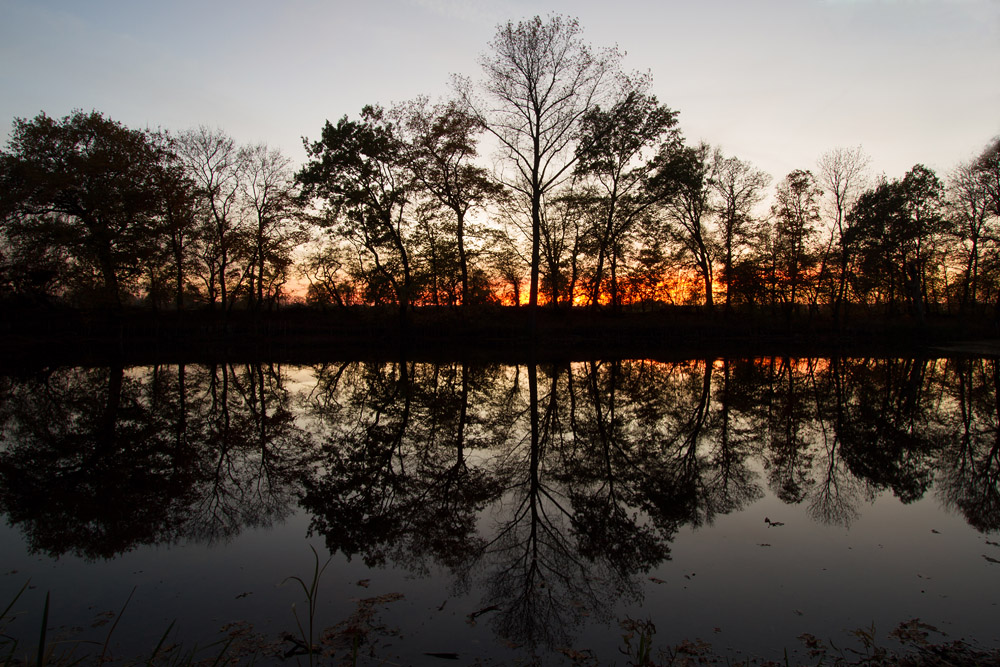 Herbstabend am Teich