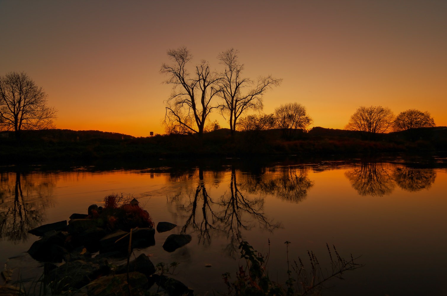 Sonnenuntergang an der Ruhr