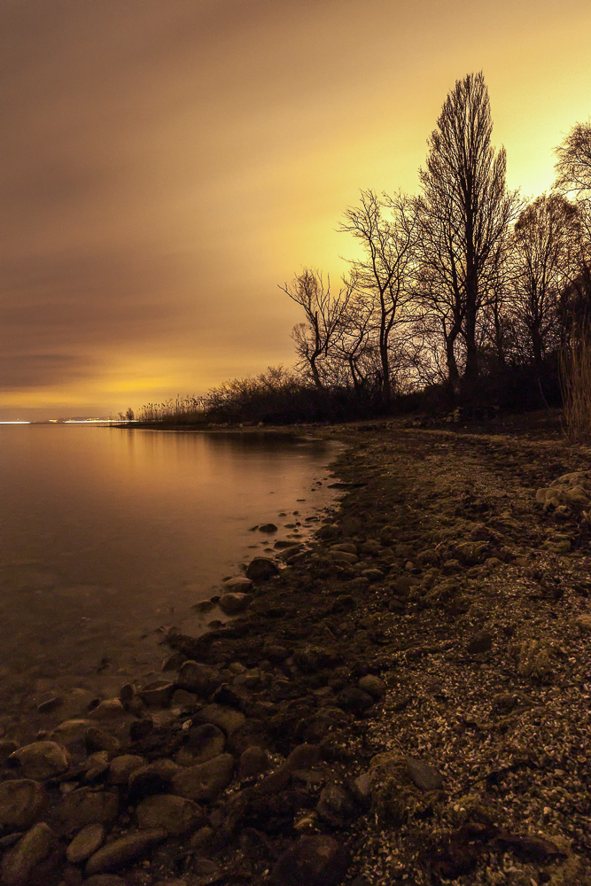 Überlinger See bei Nacht