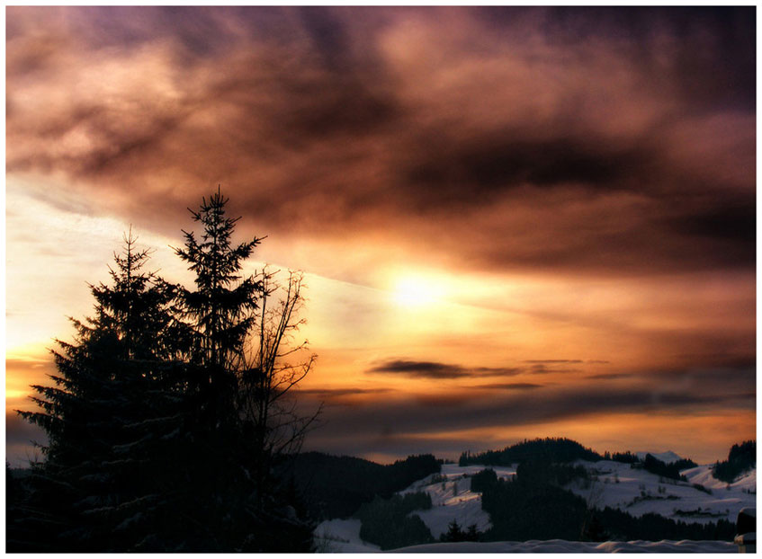Abendstimmung in den Bergen