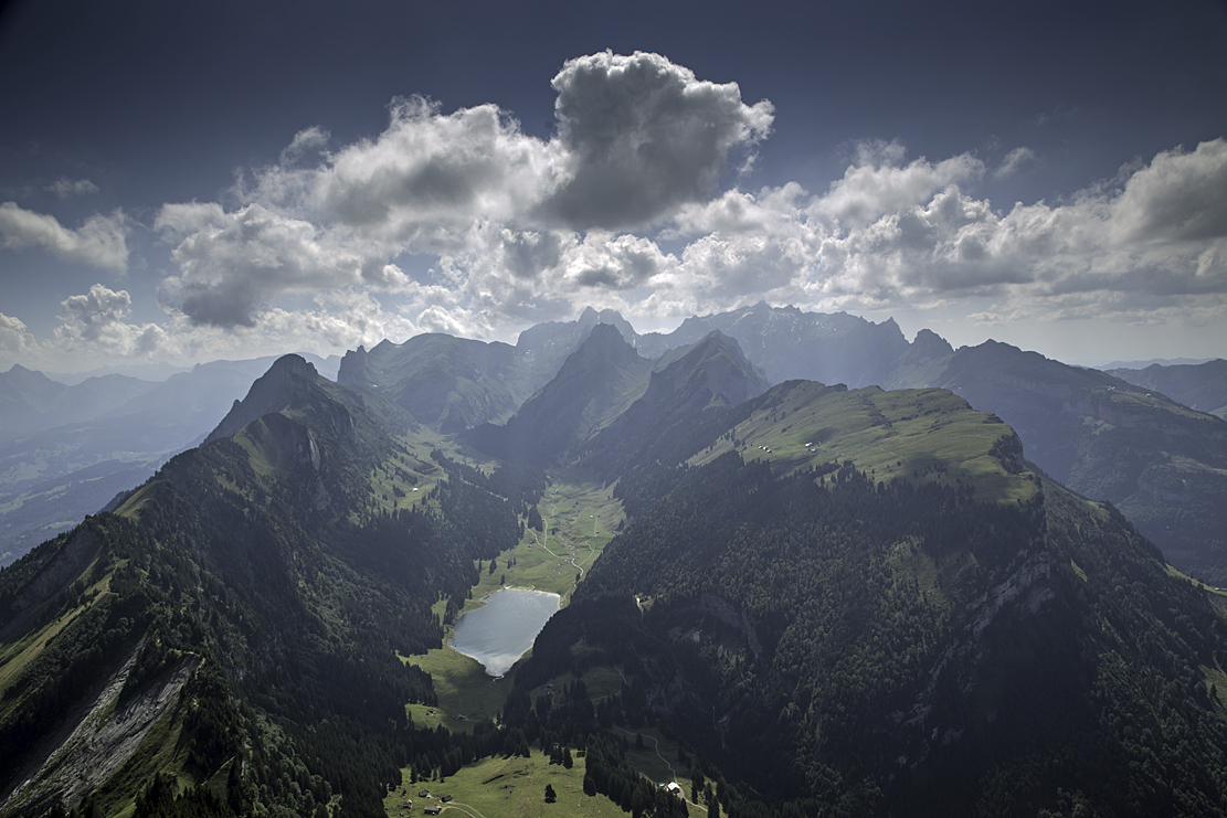 Alpstein in der Vogelperspektive