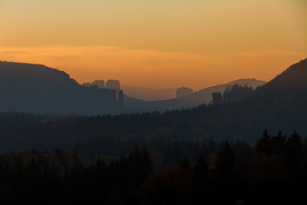 Nach Sonnenuntergang am Arnstein