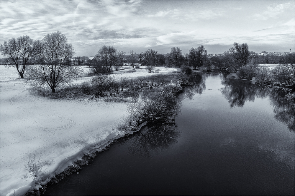 Flusslandschaft in Bayrisch-Schwaben