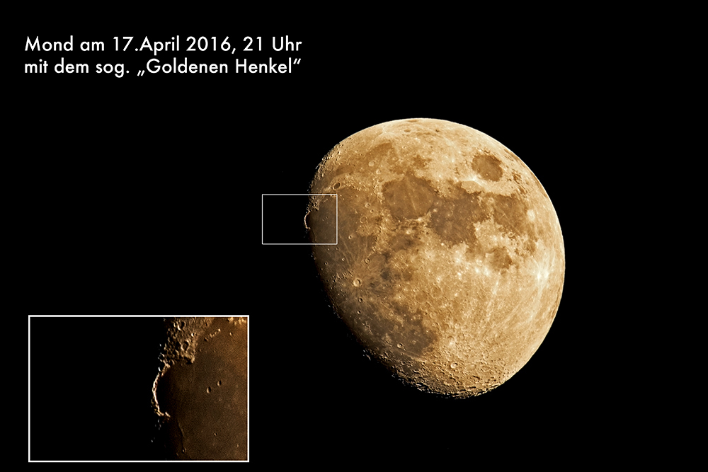 Mond mit "Goldenem Henkel".