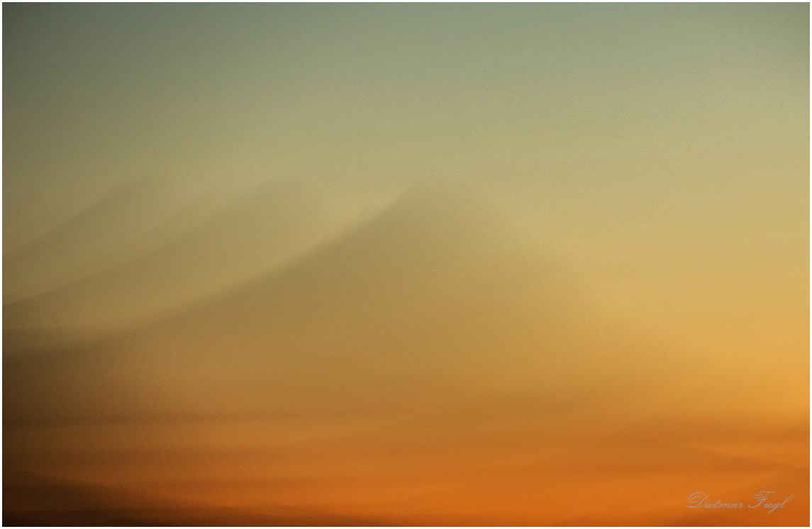 Gewischt-  Gemalt     nach Sonnenuntergang