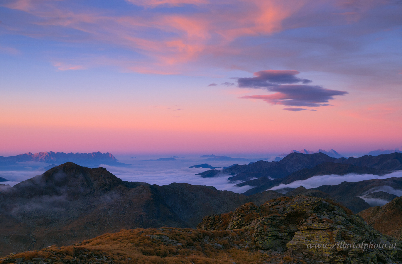 Abend über den Kitzbühler Alpen