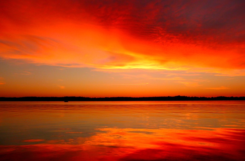 Sonnenuntergang am Wannsee...