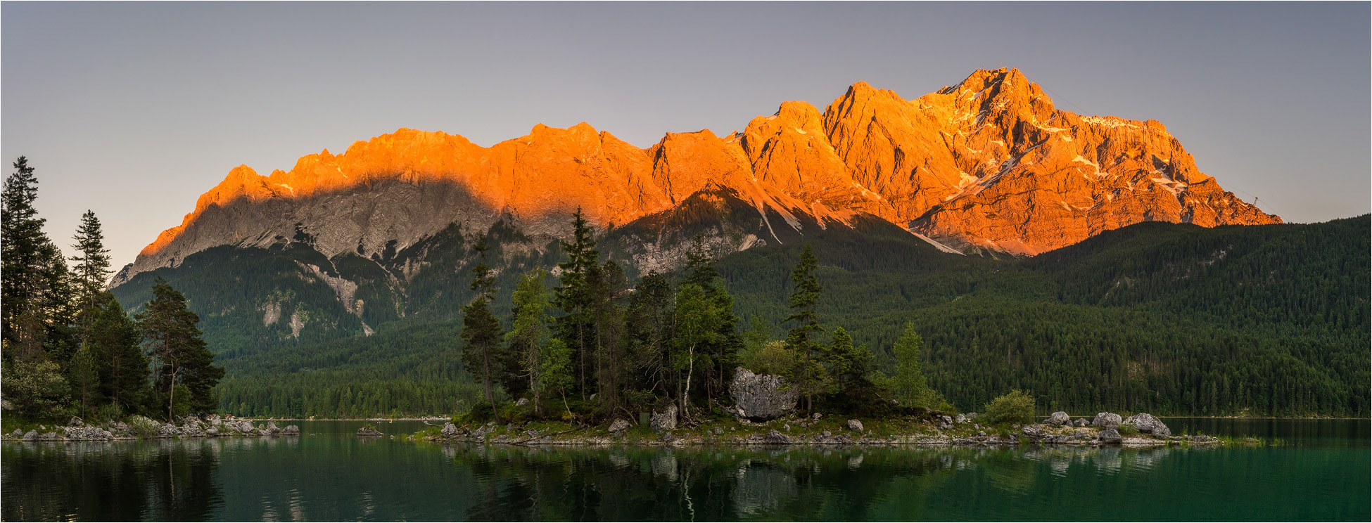 °°° Zugspitze im Alpenglühen °°°