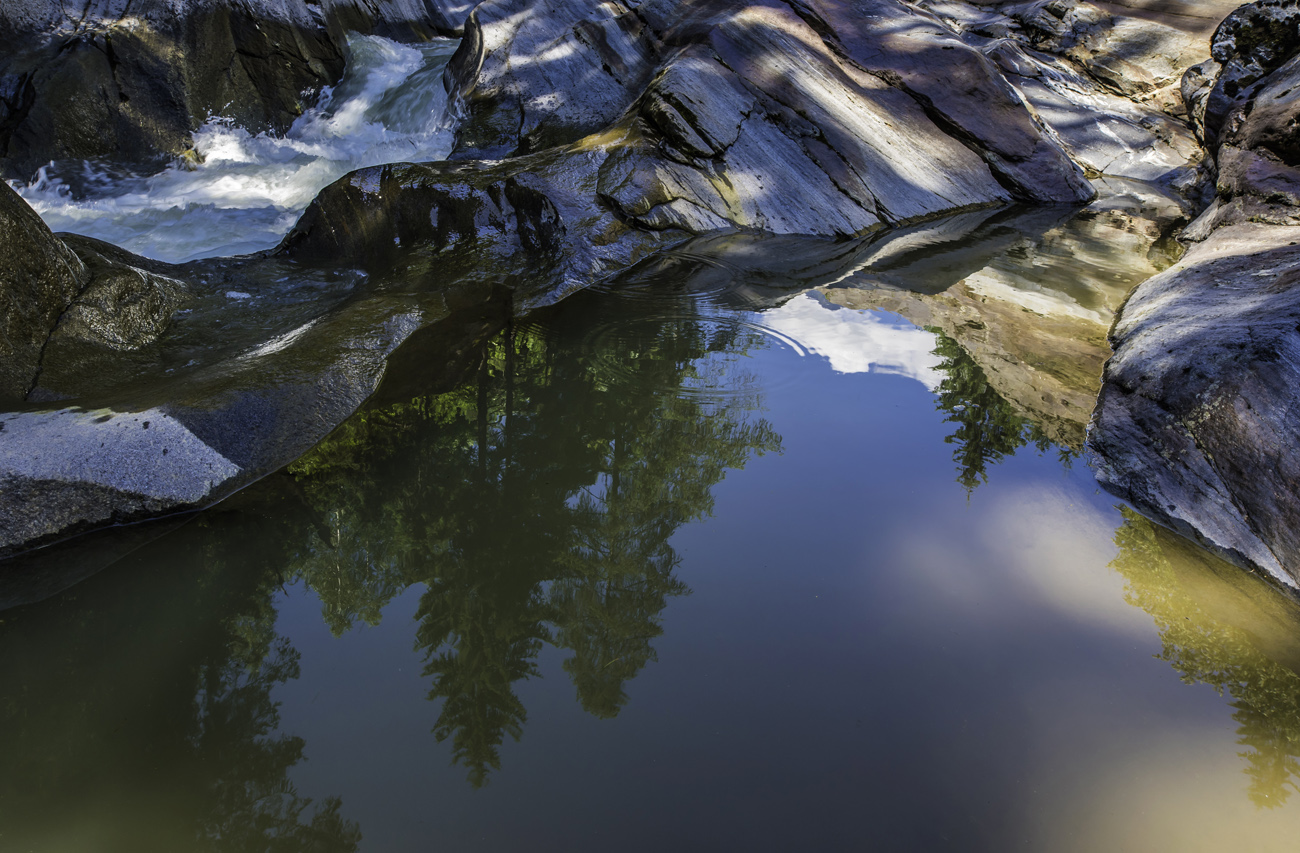 Aus sprudelndem Wasser
