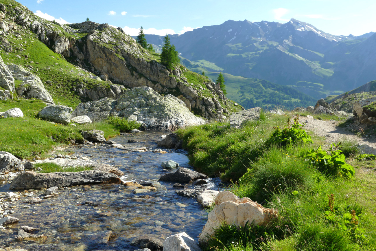 Bach mit Wanderweg