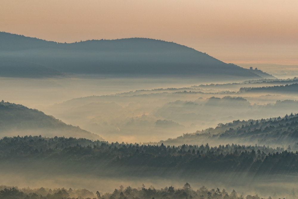 der Nebel zieht durch die Täler