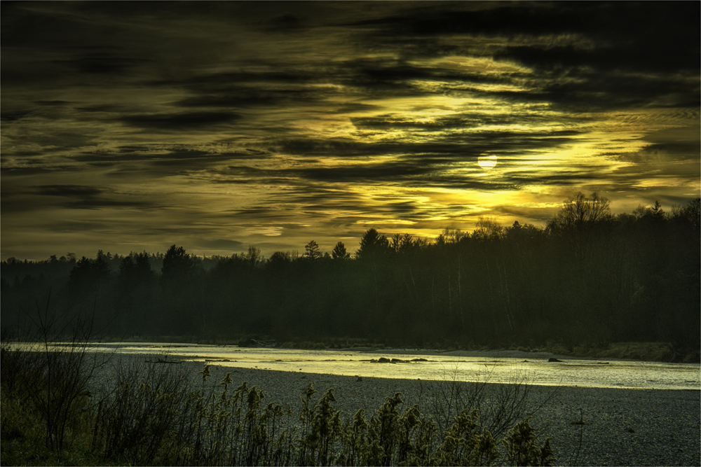 Winter an der Isar