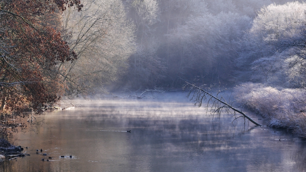 Kalter Morgen an der Wupper