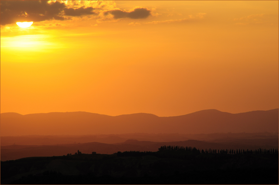 Abendhimmel über der Crete