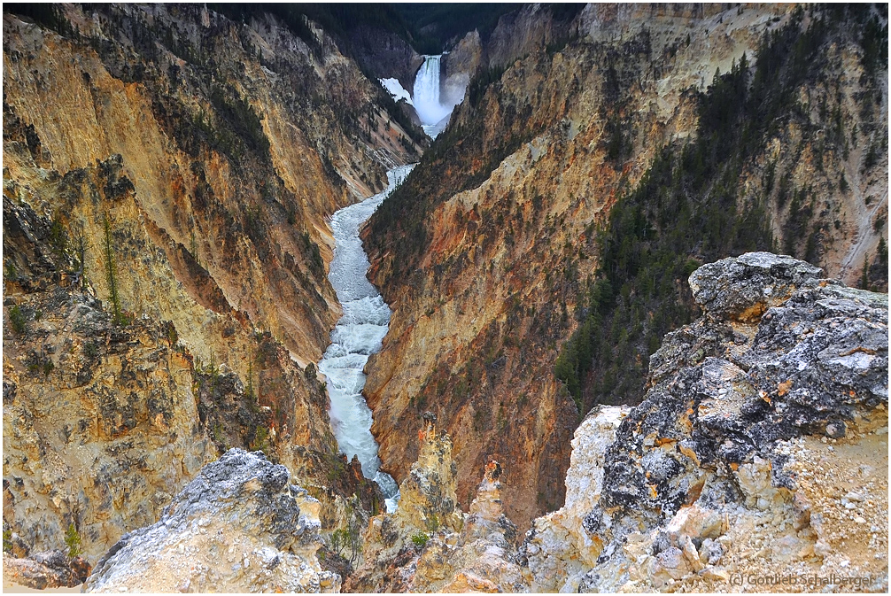 Yellowstone - Gelbes Gestein