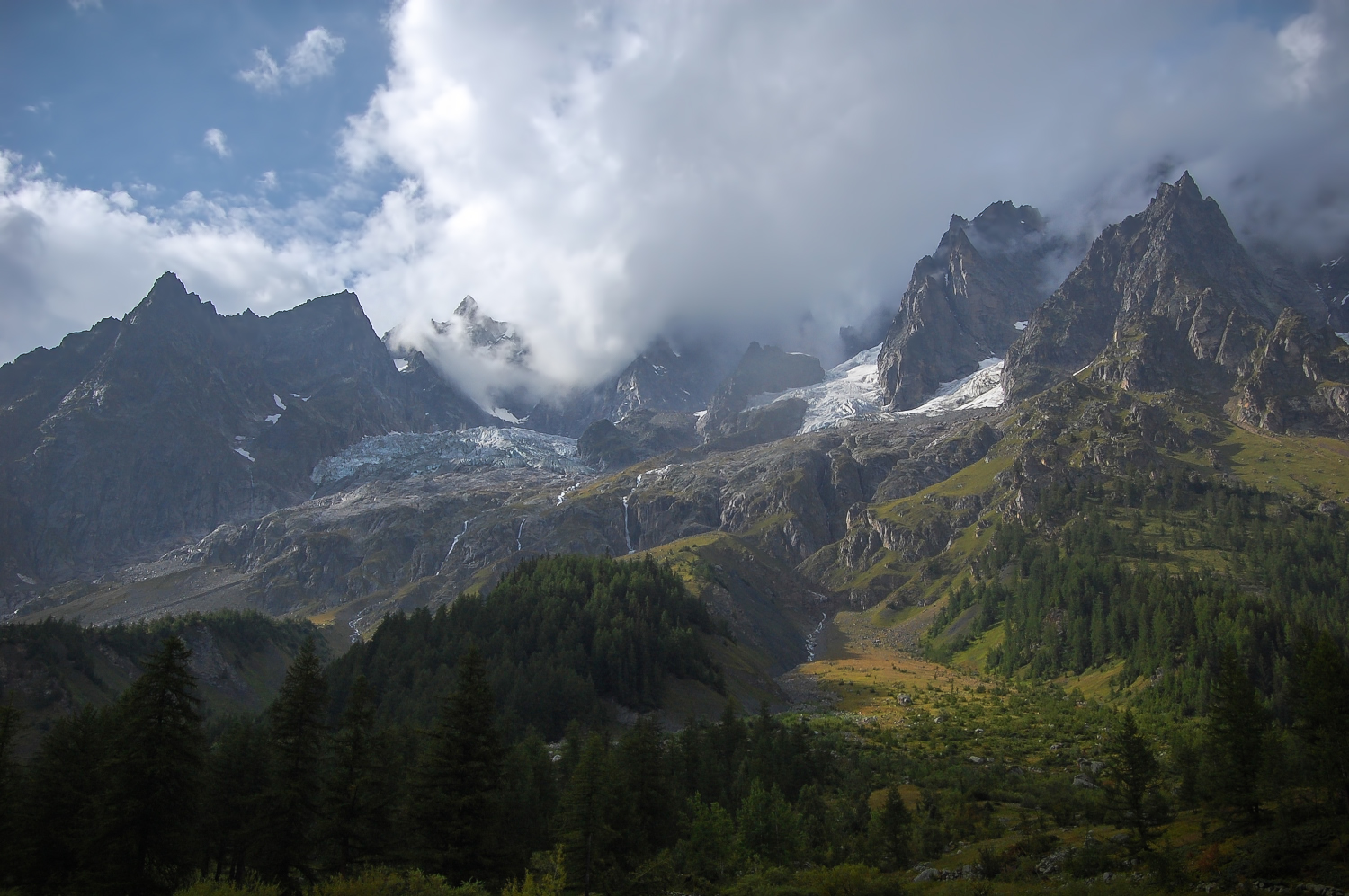 Mont-Blanc-Massiv von Süden