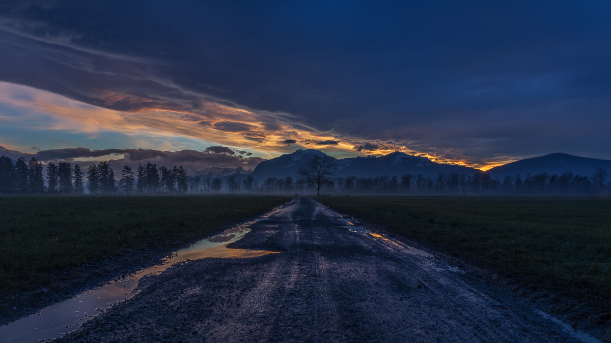 magischer Sonnenuntergang