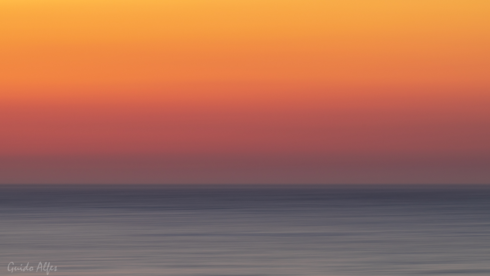 Sonnenuntergang gewischt