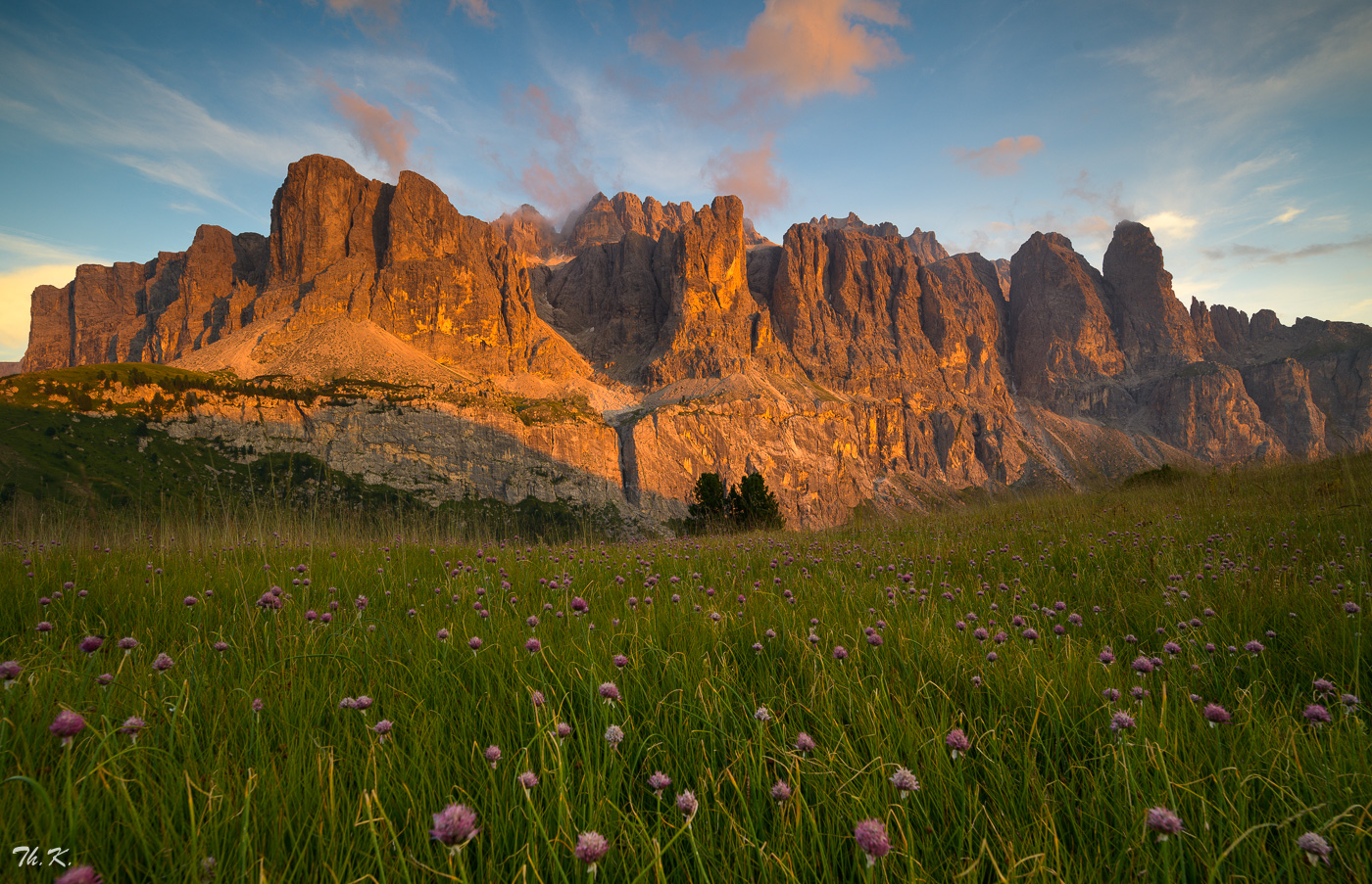 Berge in Flammen ...